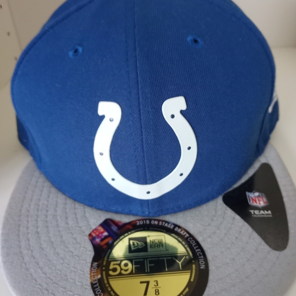 New Era 59Fifty Fitted Hat Size 7 3/8, 2015 Draft Collection for Indianapolis - Picture 4 of 6